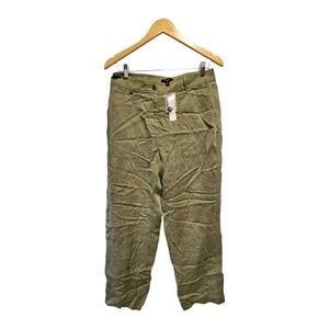✨J. CREW PANTS Viscose-Blend Twill Pant Green BK250‎ SIZE 6
